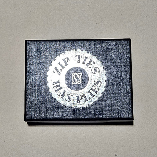 Genuine Leather Zip Ties Wallet - Logo