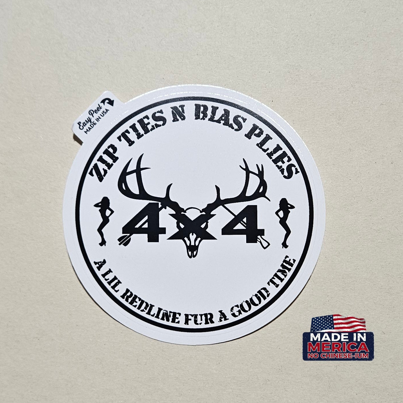 Bumper Sticker (Fur A Good Time) - White