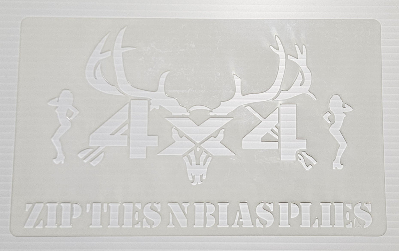 Zip Ties "4 x 4" Stencil (4.5" x 7.5") image 0