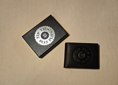 Genuine Leather Zip Ties Wallet - Logo image 2