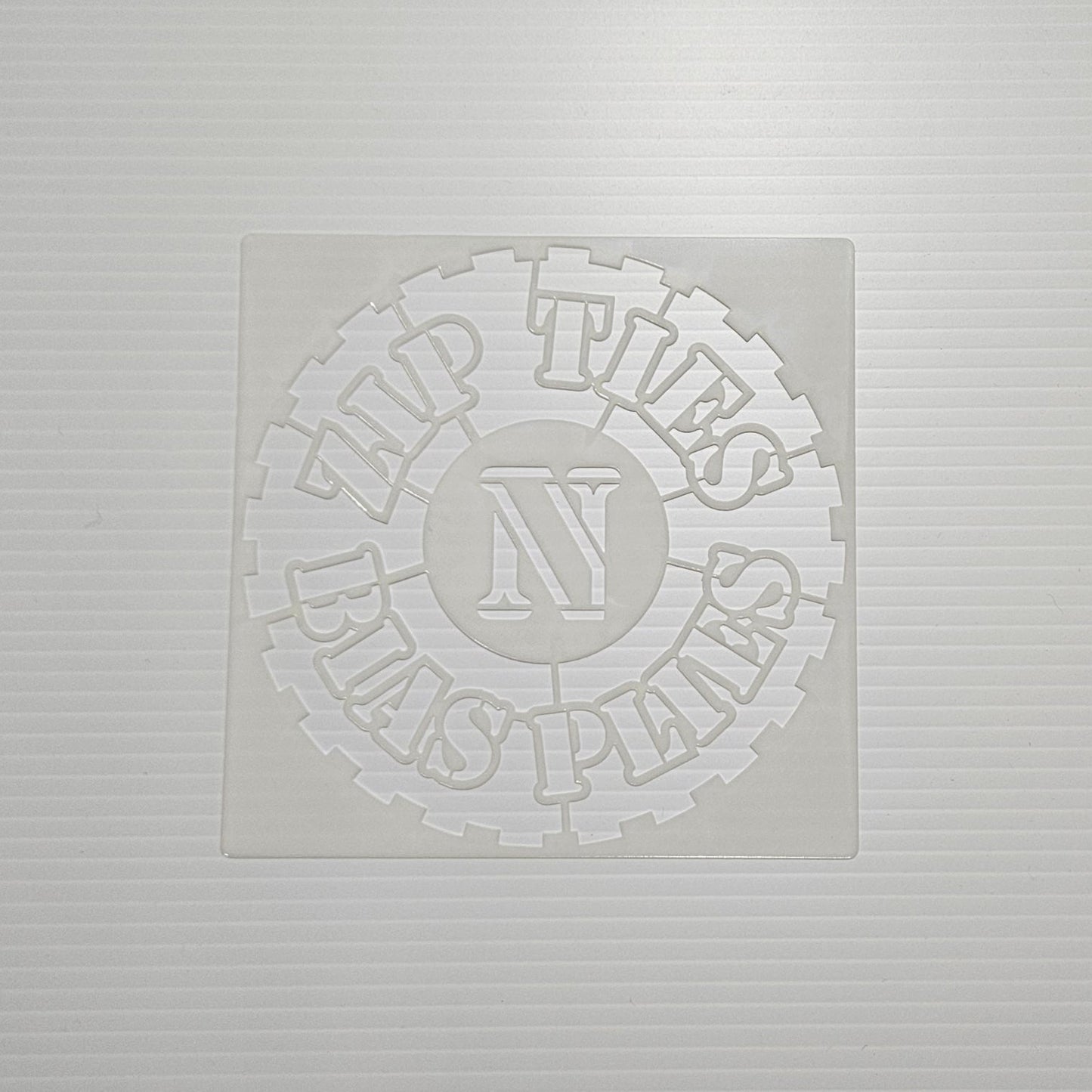 Zip Ties Logo Stencils (2 per pack) - 10" Dia