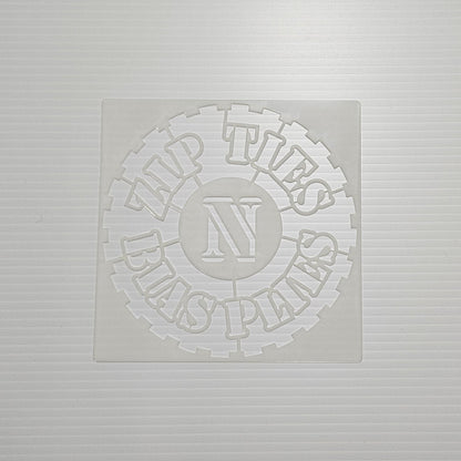 Zip Ties Logo Stencils (2 per pack) - 10" Dia