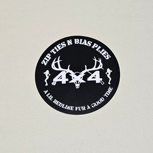 Bumper Sticker (Fur A Good Time) - Black
