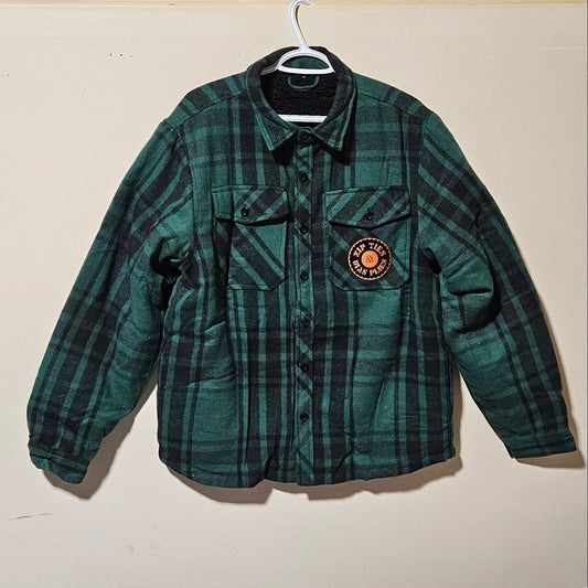 Zip Ties N Bias Plies Flannel Jacket (Green)