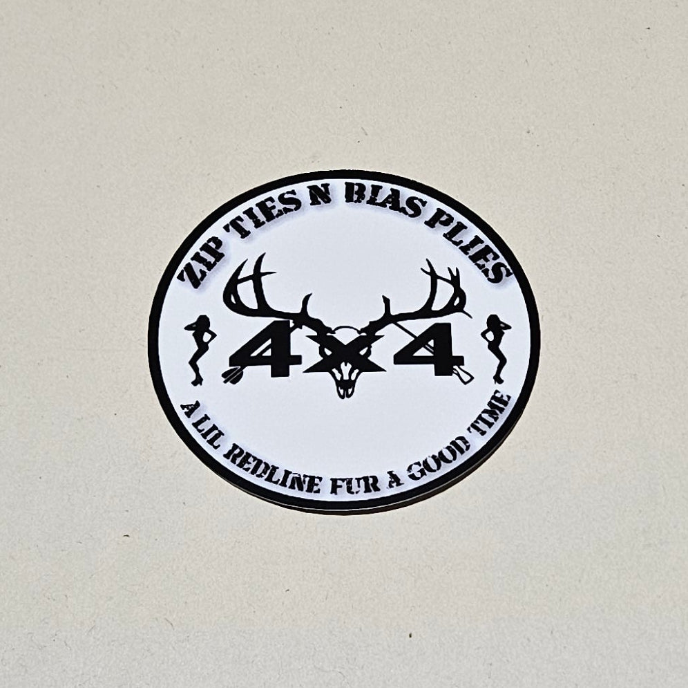 Bumper Sticker (Fur A Good Time) - White