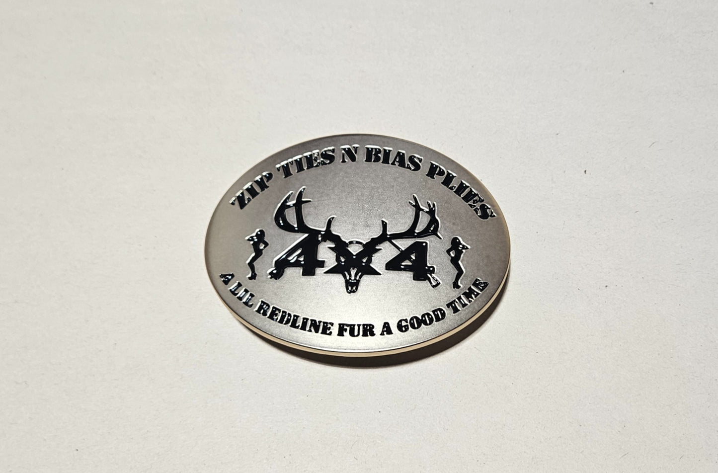 Custom Zip Ties Belt Buckle (GOLD) image 0