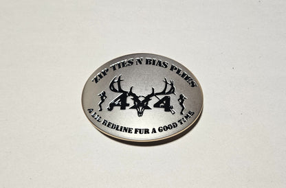 Custom Zip Ties Belt Buckle (GOLD) image 0