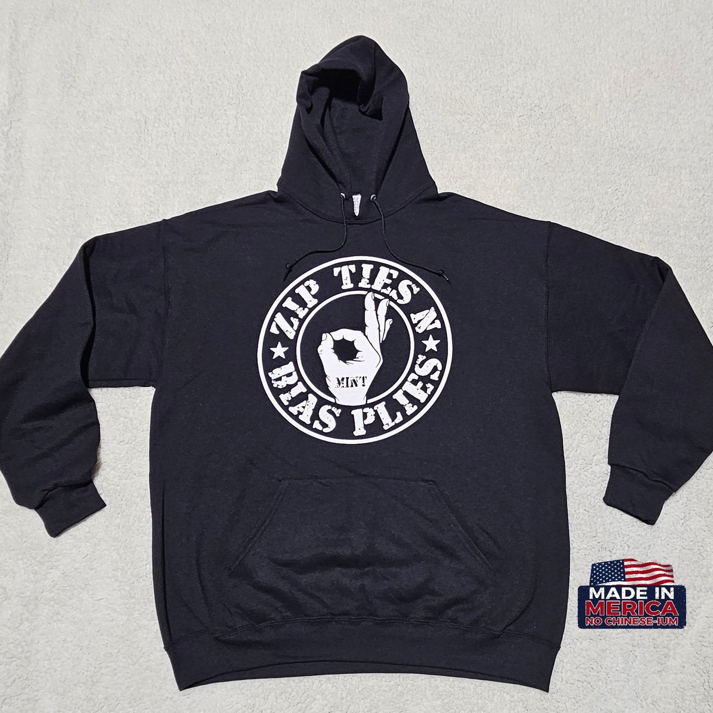 Zip Ties N Bias Plies Hoodie (Mint)