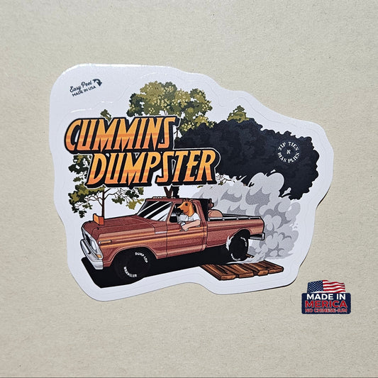 Bumper Sticker (Cummins Dumpster - Starring Peg)
