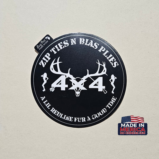 Bumper Sticker (Fur A Good Time) - Black